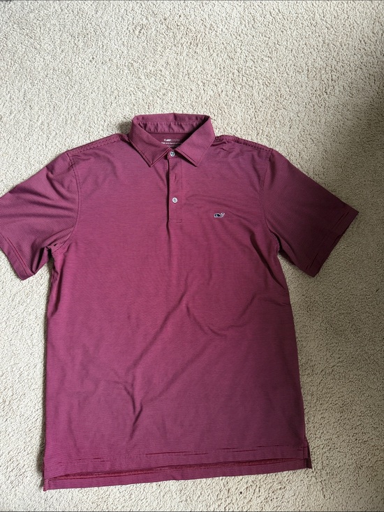 Vineyard Vines Other - Vineyard Vines Men's Maroon Polo Shirt with Whale Logo
